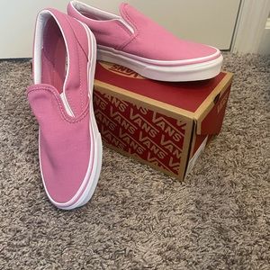 Vans fuchsia pink classic slip on. Size 4 in kids.